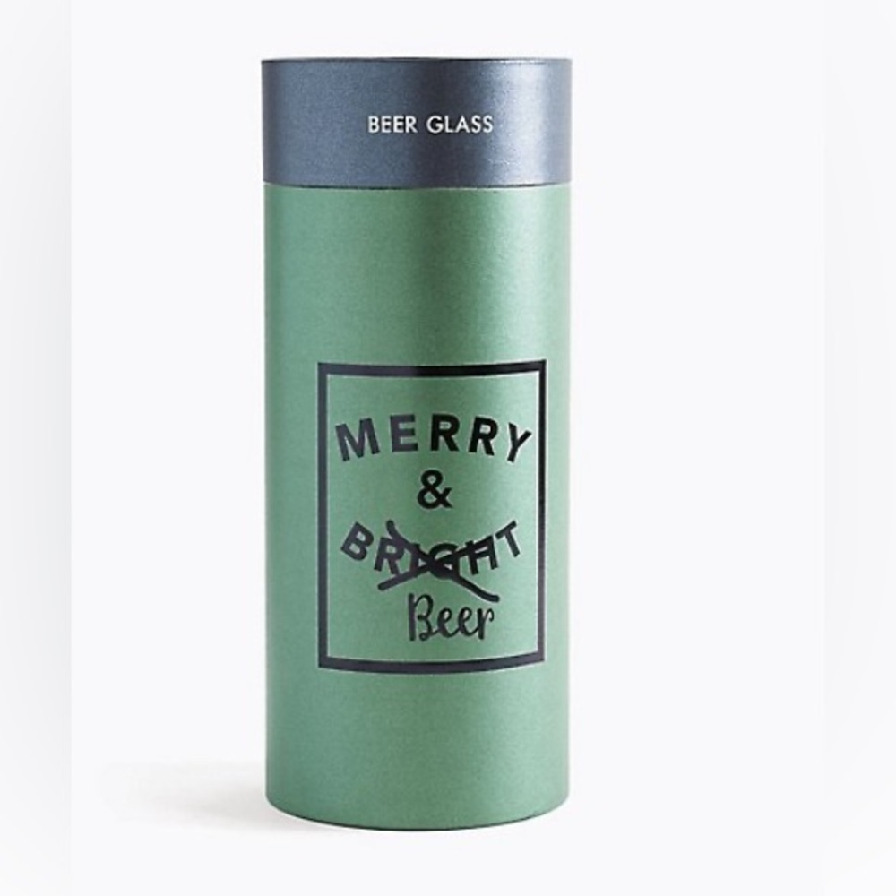 Merry and Beer Glass by Paper Source